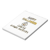 Rustig en ontspannen Happy Halloween Collectie Notitieblok (Linkerzijde)