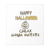 Rustig en ontspannen Happy Halloween Collectie Notitieblok (Voorkant)