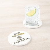 Rustig en ontspannen Happy Halloween Collectie Zandsteen Onderzetter (Zijkant)