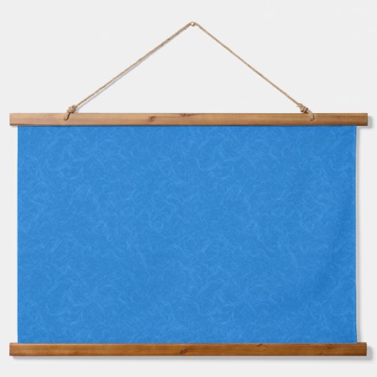 rustig en sereen blauw achtergrond draaiend patroo hangend wandkleed (Voorkant)