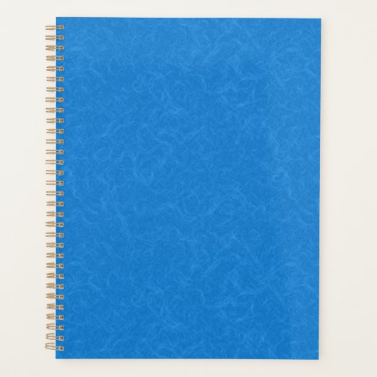 rustig en sereen blauw achtergrond wervelend patro planner (Voorkant)