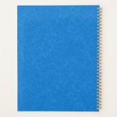 rustig en sereen blauw achtergrond wervelend patro planner (Achterkant)