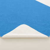 rustig en sereen blauw achtergrond zwervend patroo sherpa deken (3/4)