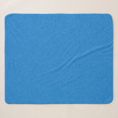 rustig en sereen blauw achtergrond zwervend patroo sherpa deken (Voorkant (horizontaal))