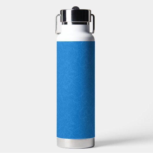 rustig en sereen blauw achtergrondpatroon met werv waterfles (Voorkant)