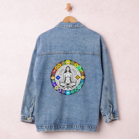 Rustig en serene vreedzame meditatie denim jacket (Hangar)