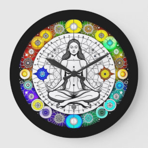 Rustig en serene vreedzame meditatie grote klok