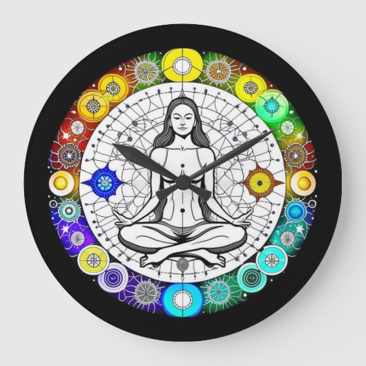 Rustig en serene vreedzame meditatie grote klok (Voorkant)