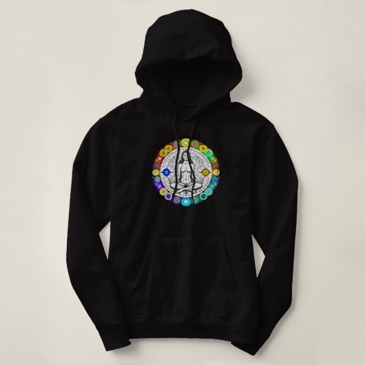 Rustig en serene vreedzame meditatie hoodie (Design voorkant)