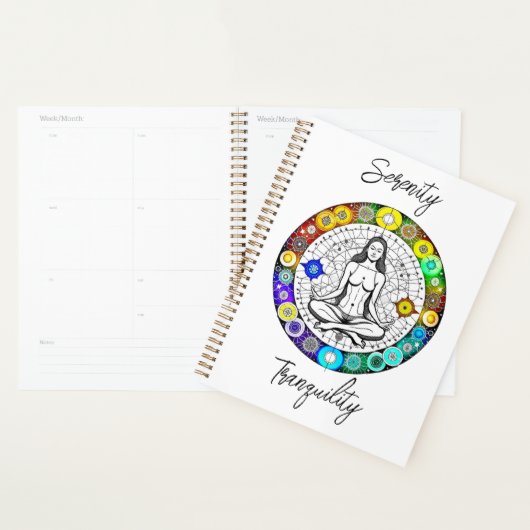 Rustig en serene vreedzame meditatie planner (Display)
