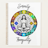 Rustig en serene vreedzame meditatie planner (Voorkant)