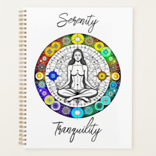 Rustig en serene vreedzame meditatie planner