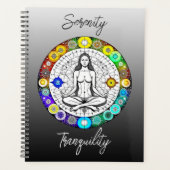 Rustig en serene vreedzame meditatie planner (Voorkant)