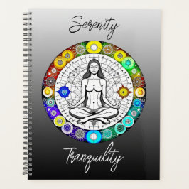 Rustig en serene vreedzame meditatie planner