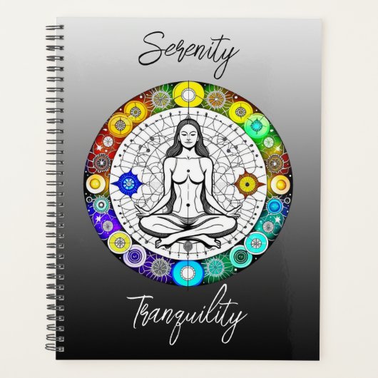 Rustig en serene vreedzame meditatie planner (Voorkant)