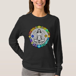Rustig en serene vreedzame meditatie t-shirt