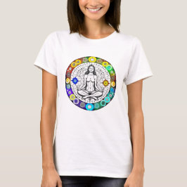 Rustig en serene vreedzame meditatie t-shirt