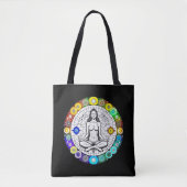 Rustig en serene vreedzame meditatie tote bag (Voorkant)