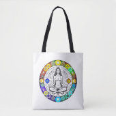 Rustig en serene vreedzame meditatie tote bag (Voorkant)