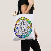 Rustig en serene vreedzame meditatie tote bag (Dichtbij)