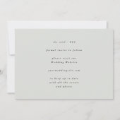 Rustig Eucalyptus Groen Winderig Zee Glas Foto Save The Date (Achterkant)