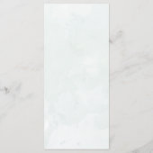Rustig Eucalyptus Loofwerk Groen Huwelijk Menu (Achterkant)