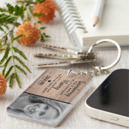Rustig familiegedenkteken | Foto-aandenken Sleutelhanger