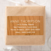 rustig faux, helder hout met naam etiket (Insitu)