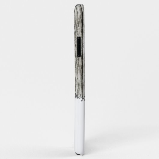 Rustig faux-hout: voeg grijs en wit toe Case-Mate iPhone case (Achterkant/rechts)