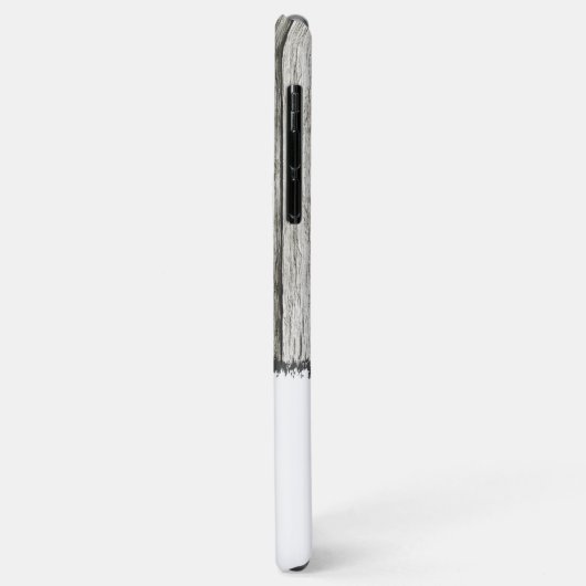 Rustig faux-hout: voeg grijs en wit toe Case-Mate iPhone case (Achterkant/links)