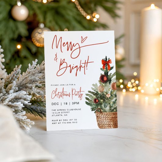 Rustig Festief Kerstfeest met Kerstparty Kaart