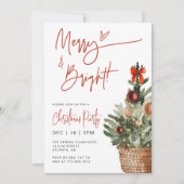 Rustig Festief Kerstfeest met Kerstparty Kaart (Voorkant)