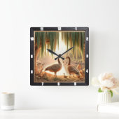 Rustig ganzenbos vierkante klok (Huis)