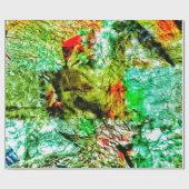 Rustig geel abstract inpakpapier, Schitterend zonn Cadeaupapier (Vlak)