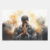 Rustig geloof: de biddende toewijding van een zwar inpakpapier vel (Voorkant 3)