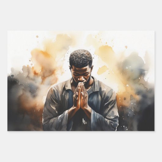 Rustig geloof: de biddende toewijding van een zwar inpakpapier vel (Voorkant)