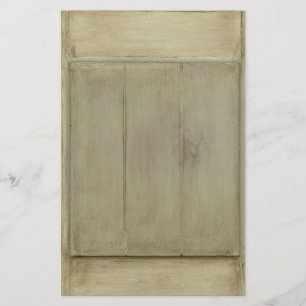 Rustig Geschilderd Hout Briefpapier