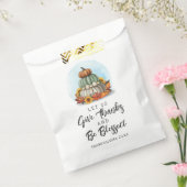 Rustig Gezegende Thanksgiving Zonnebloem Pompoen G Bedankzakje (Gezegeld)