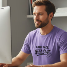 Rustig gezicht Wilde Shift Frontlijn T-shirt voor 