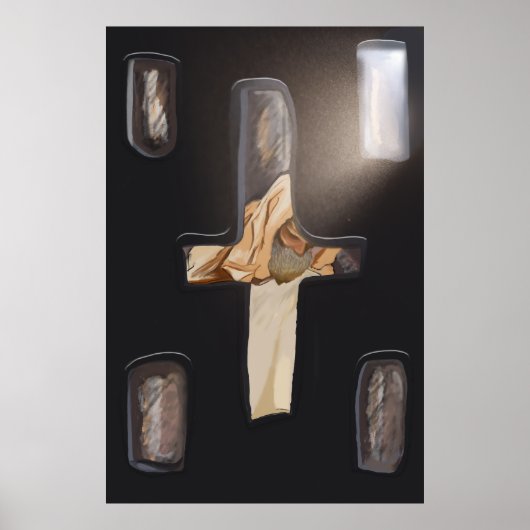 Rustig gezien kruisvormig venster, beste Emmanuel Poster (Voorkant)