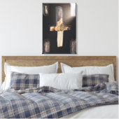 Rustig gezien ~ Kruisvormig Venster, Wedden Emmanu Canvas Afdruk (Insitu (Slaapkamer))