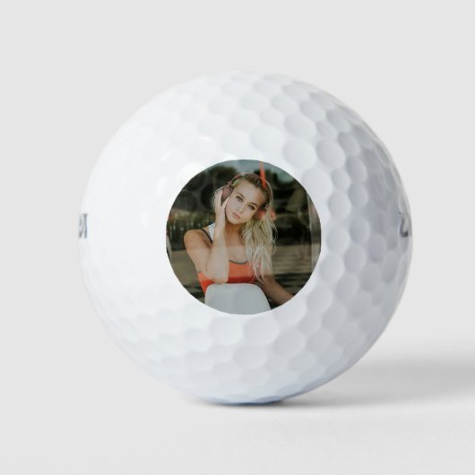 RUSTIG! Golfballen - Gepersonaliseerd - Voeg uw Af (Voorkant)