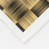 Rustig gouden geweven mandpatroon fleece Bla Deken (Hoek)