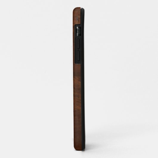 Rustig gouden monogram hout Case-Mate iPhone case (Achterkant/links)