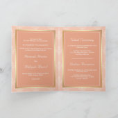 Rustig Gouden Pastel Perzik Damast Moslim Bruiloft (Binnen)