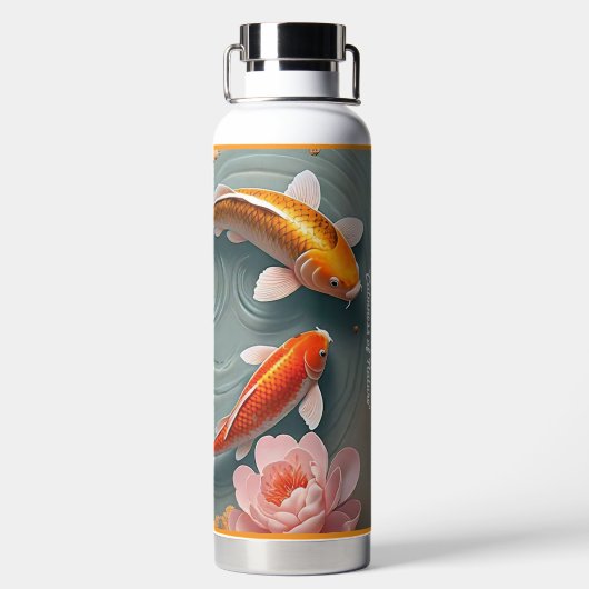 "Rustig Gouden Uur" Waterfles (Achterkant)