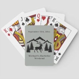 Rustig grijze bok jacht vrijgezellen weekend pokerkaarten