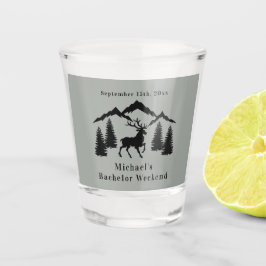Rustig grijze bok jacht vrijgezellen weekend shot glas