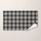 Rustig grijze Buffalo Plaid Bad Handdoek (Handdoek)