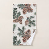 Rustig groenblijvend bos  bad handdoek (Handdoek)